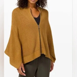 Lululemon Softer Still Wrap Sweater in Spiced Bronze - Size XS/Small
